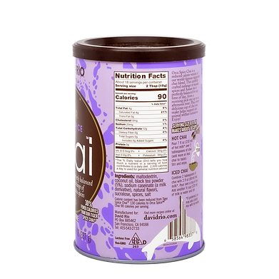 david rio chai latte bestellen low sugar orca spice ingrediënten - vandaag besteld morgen huis!